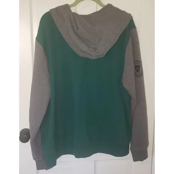 Tommy Hilfiger NFL New York Jets Green Grey Full Zip Jacket 2XL Hoodie Pockets - Picture 3 of 12